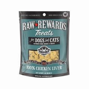 Raw Rewards Freeze Dried Chicken Liver Treats for Dogs & Cats