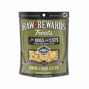 Raw Rewards Freeze Dried Lamb Liver Treats for Dogs & Cats