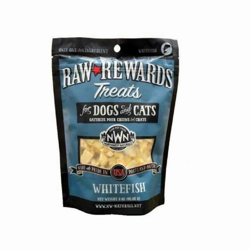 Raw Rewards Freeze Dried Whitefish Treats for Dogs & Cats