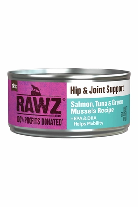 Rawz Hip and Joint Salmon, Tuna and Green Mussels Pate Wet Cat Food