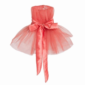Ready For The Party Dog Dress Coral