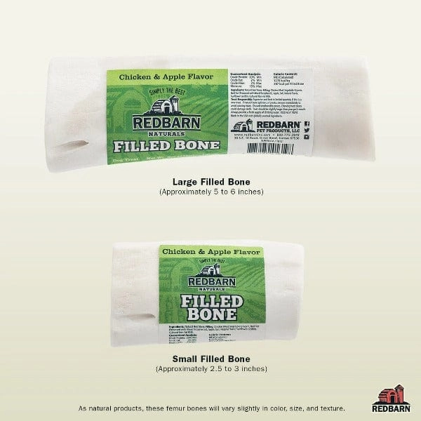 RedBarn Natural Filled Bone; Chicken & Apple