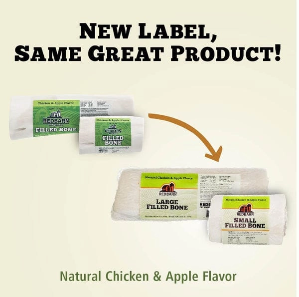 RedBarn Natural Filled Bone; Chicken & Apple