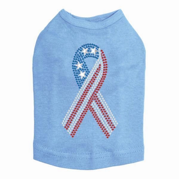Ribbon Rhinestone Dog Tank