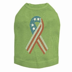 Ribbon Rhinestone Dog Tank