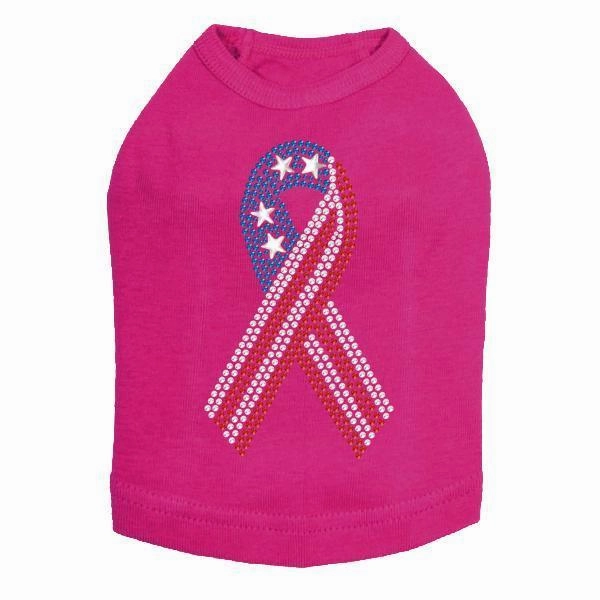 Ribbon Rhinestone Dog Tank
