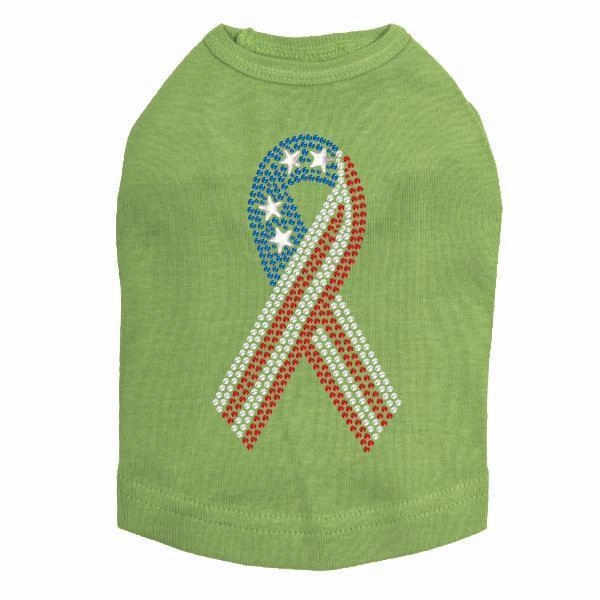 Ribbon Rhinestone Dog Tank