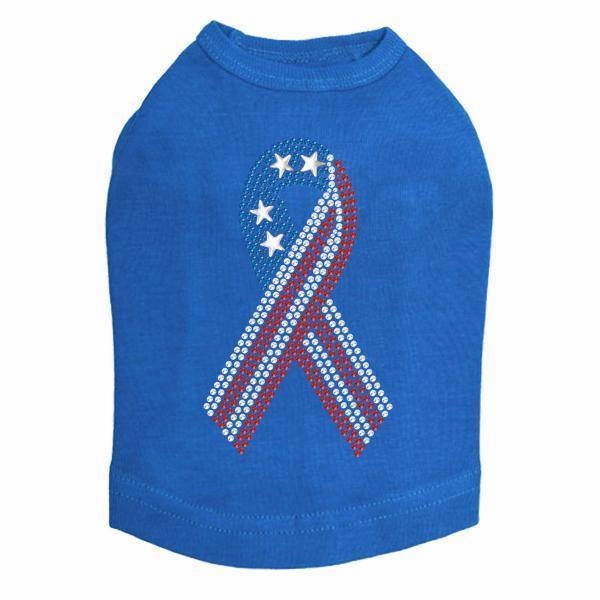 Ribbon Rhinestone Dog Tank