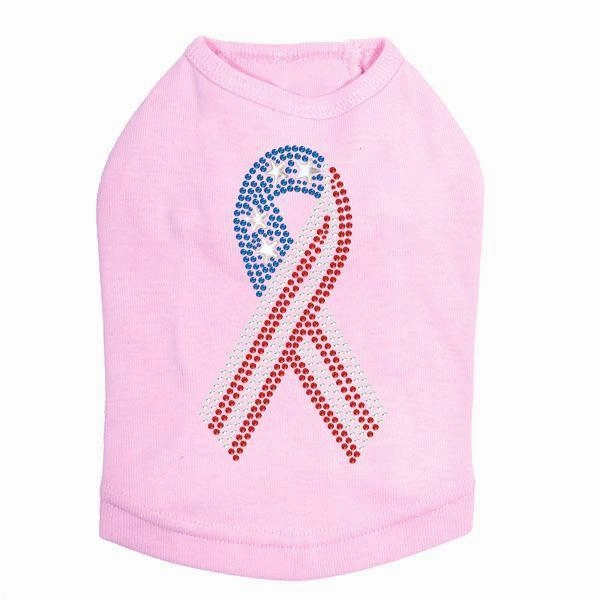Ribbon Rhinestone Dog Tank