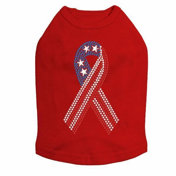 Ribbon Rhinestone Dog Tank
