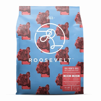 Roosevelt Big Ron's BBQ Beef & Green Lentil Grain Free Recipe Dry Dog Food