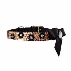 Rose Gold Crystal Dog Collar