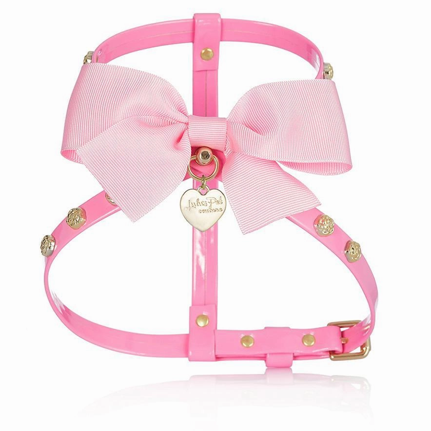 Roses Dog Harness Pink