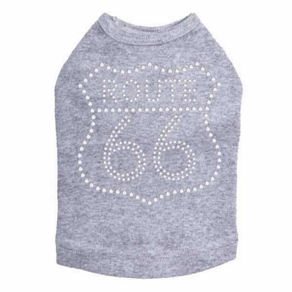 Route 66 Rhinestone Dog Tank