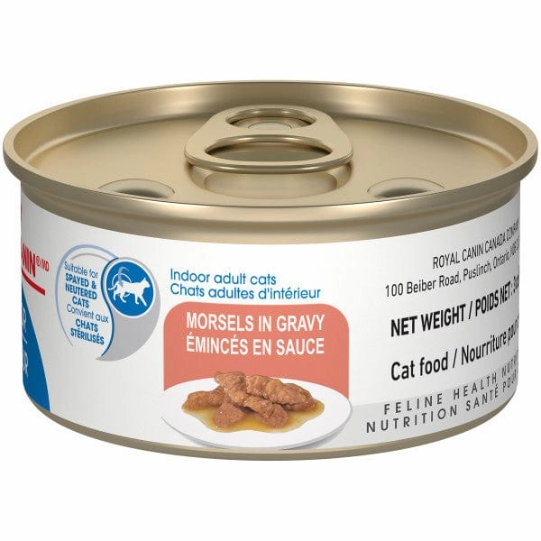 Royal Canin Indoor Adult Morsels in Gravy Canned Cat Food, 85g