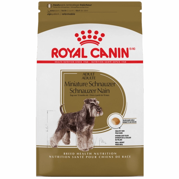 Royal Canin Miniature Schnauzer Adult Dry Dog Food, 10lb
