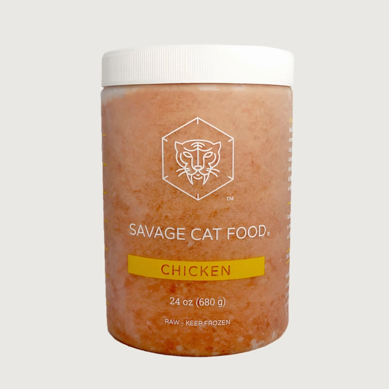 SAVAGE CAT Frozen Raw Chicken Food for Cats