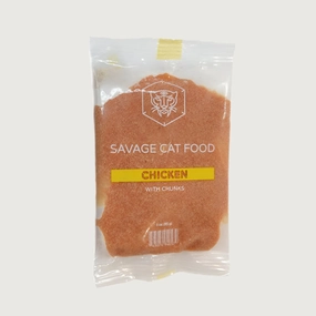 SAVAGE CAT Frozen Raw Chicken Food for Cats