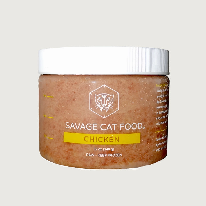 SAVAGE CAT Frozen Raw Chicken Food for Cats