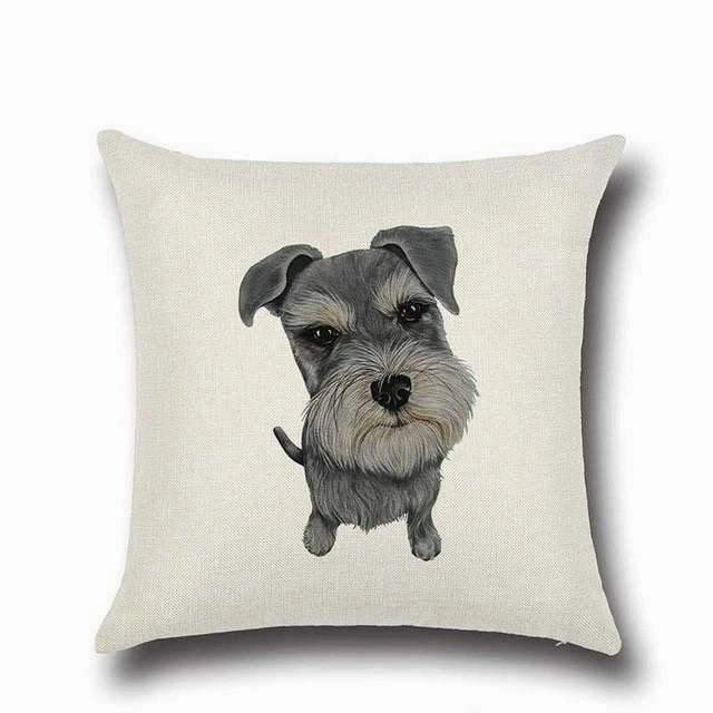 Schnauzer Throw Cushion