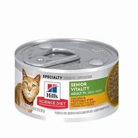 Science Diet - Adult 7  Senior Vitality Chicken & Vegetable Stew Cat Wet Food