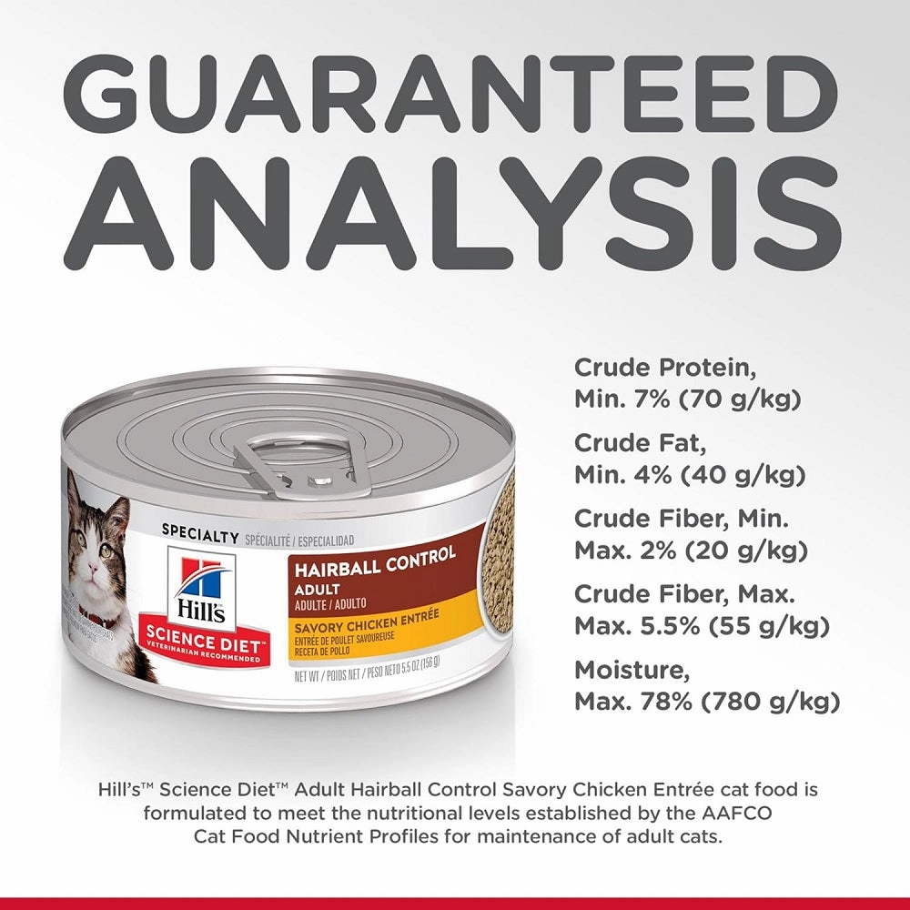 Science Diet - Adult Hairball Control Savory Chicken Entre Cat Wet Food