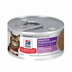 Science Diet - Adult Sensitive Stomach & Skin Duck & Vegetable Entre Cat Wet Food