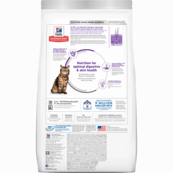 Science Diet Adult Sensitive Stomach & Skin Chicken Recipe Dry Cat Food