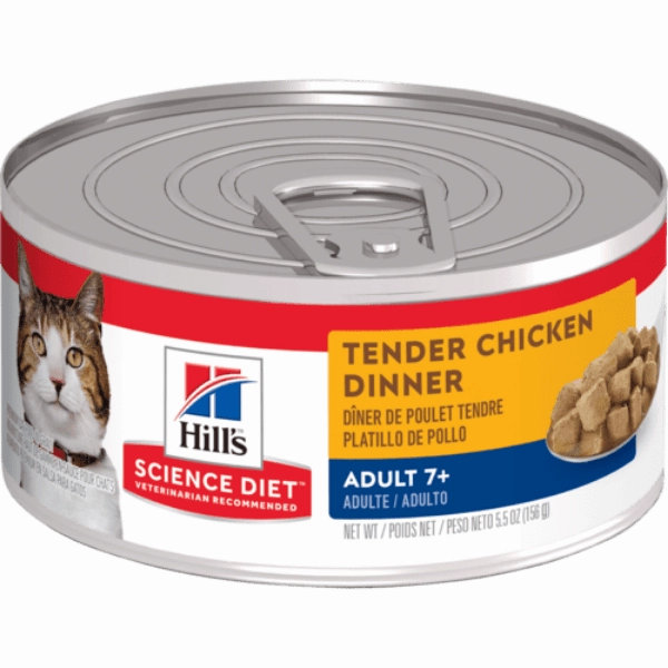 Science Diet Tender Chicken Dinner Adult 7  Canned Cat Food, 5.5oz