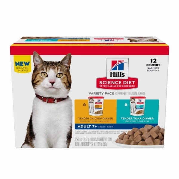 Science Diet Tender Dinner Adult 7  Variety Pack Cat Food Pouch