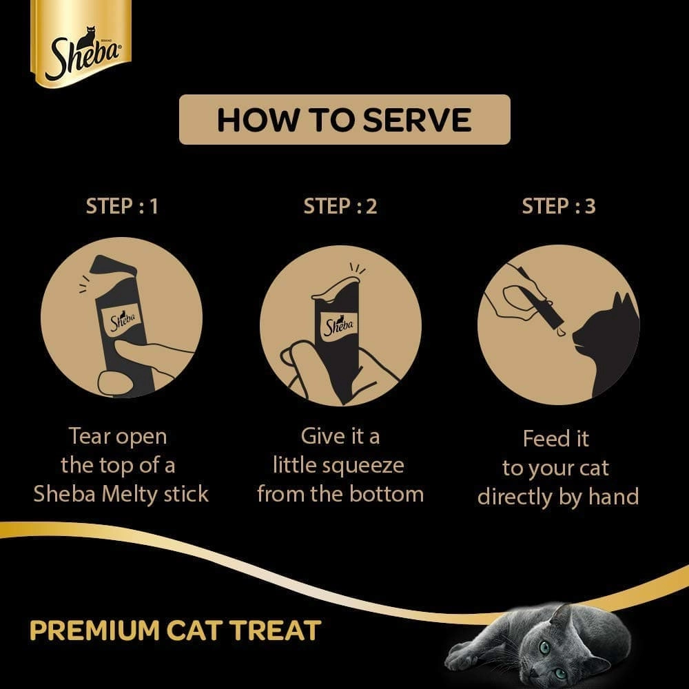 Sheba Chicken & Whitefish Sasami Melty Premium Treats and Trixie Catnip Play Spray for Cats Combo