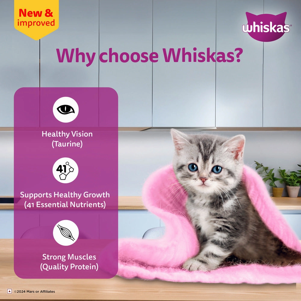 Sheba Chicken Loaf and Whiskas Tuna in Jelly Kitten Cat Wet Food Combo