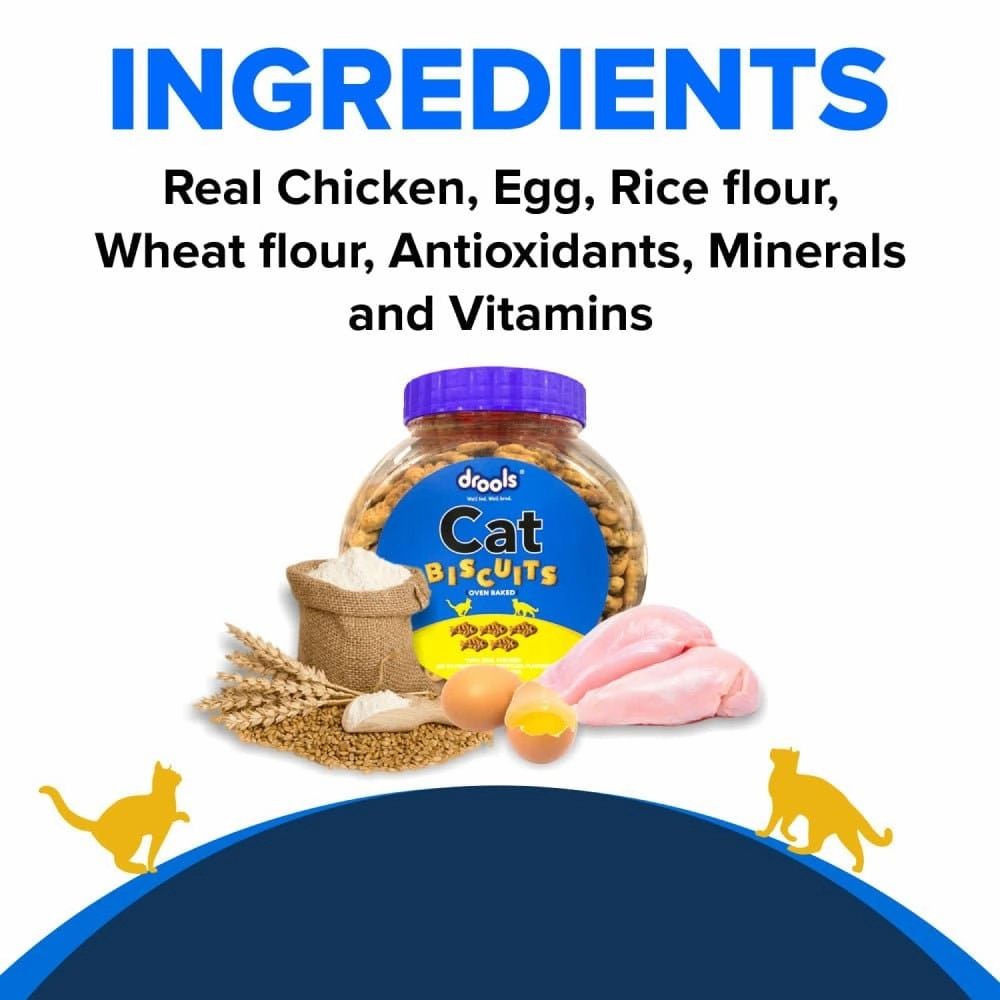 Sheba Chicken Loaf Kitten Wet Food, Drools Biscuit Treat, Kitty Yums Lickable Real Chicken Creamy Treat Cats Combo