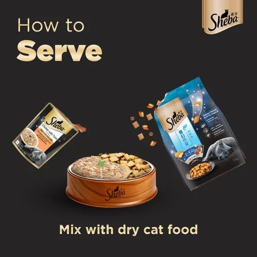 Sheba Chicken Tuna Gravy Adult Wet Food, Scoopy Lavender Natural Litter, First Meow Soft Strip Treat Cats Combo