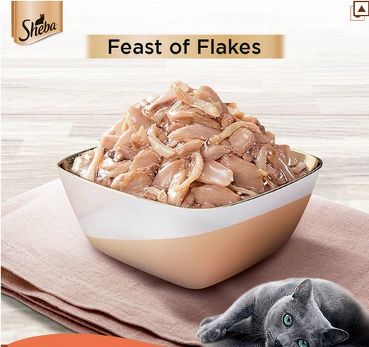 Sheba Fish with Sasami & Fish with Dry Bonito Flake Cat Wet Food Combo