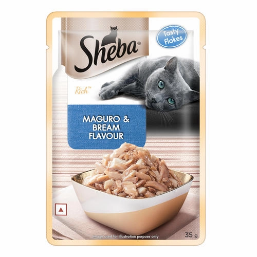 Sheba Maguro & Bream Fish and Tuna Pumpkin & Carrot In Gravy Rich Premium Cat Wet Food Combo