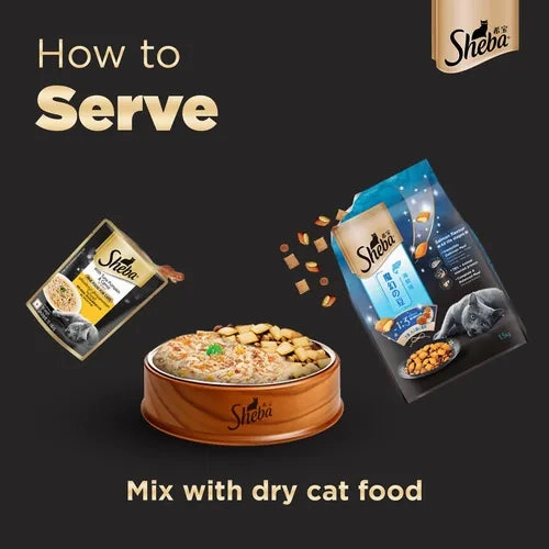 Sheba Tuna Pumpkin & Carrot In Gravy and Whiskas Chicken in Gravy Cat Wet Food Combo