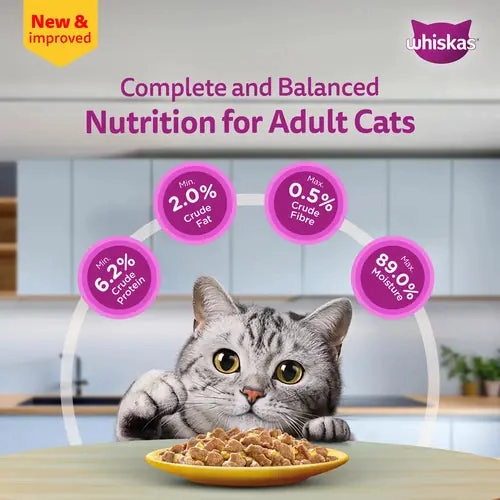 Sheba Tuna Pumpkin & Carrot In Gravy and Whiskas Chicken in Gravy Cat Wet Food Combo