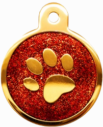 Shiny Glitter Collection - IP Gold Circle Paw