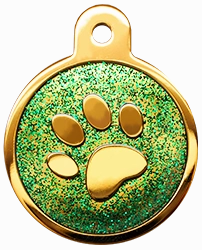 Shiny Glitter Collection - IP Gold Circle Paw
