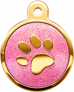Shiny Glitter Collection - IP Gold Circle Paw