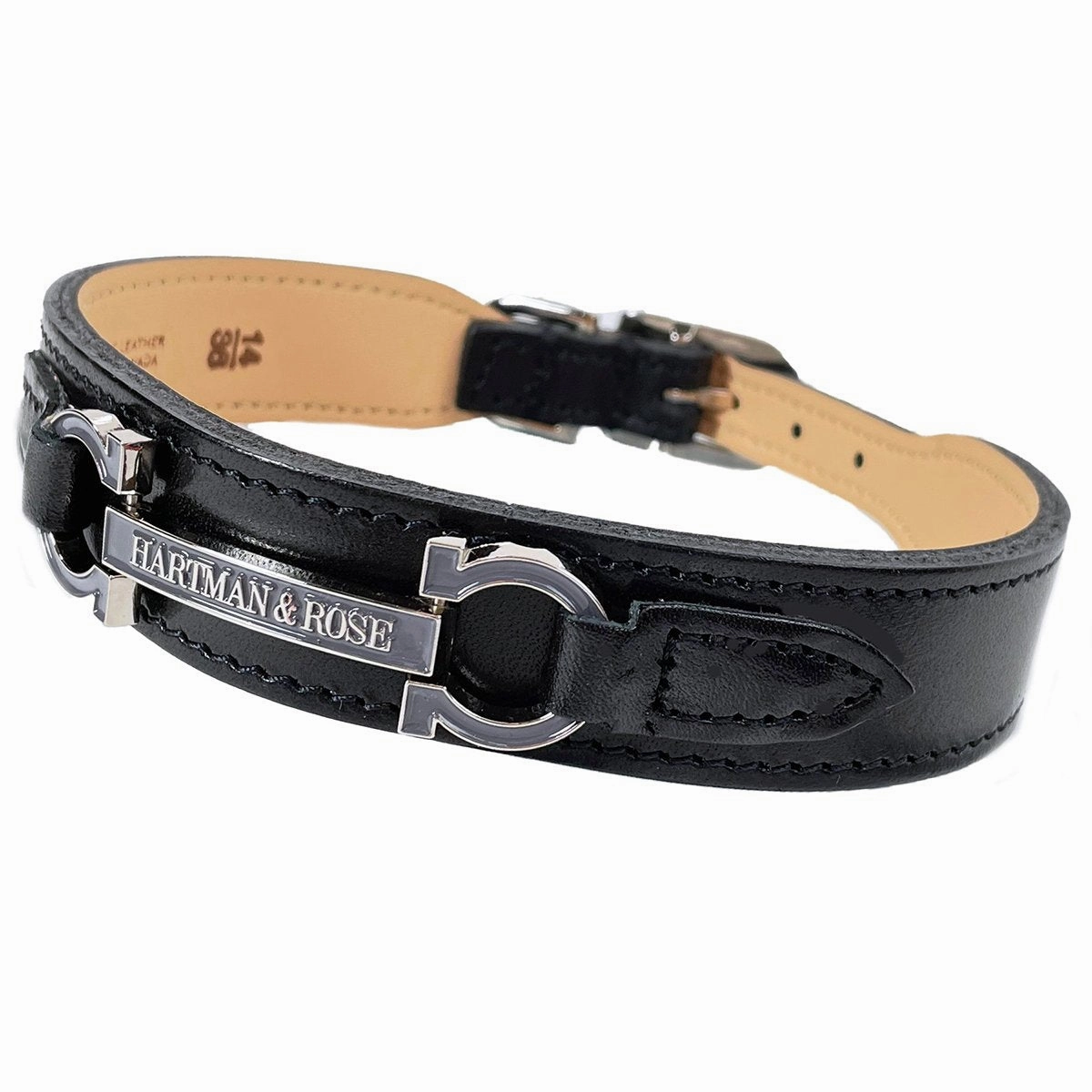 Signature Collection Dog Collar Jet Black/Nickel