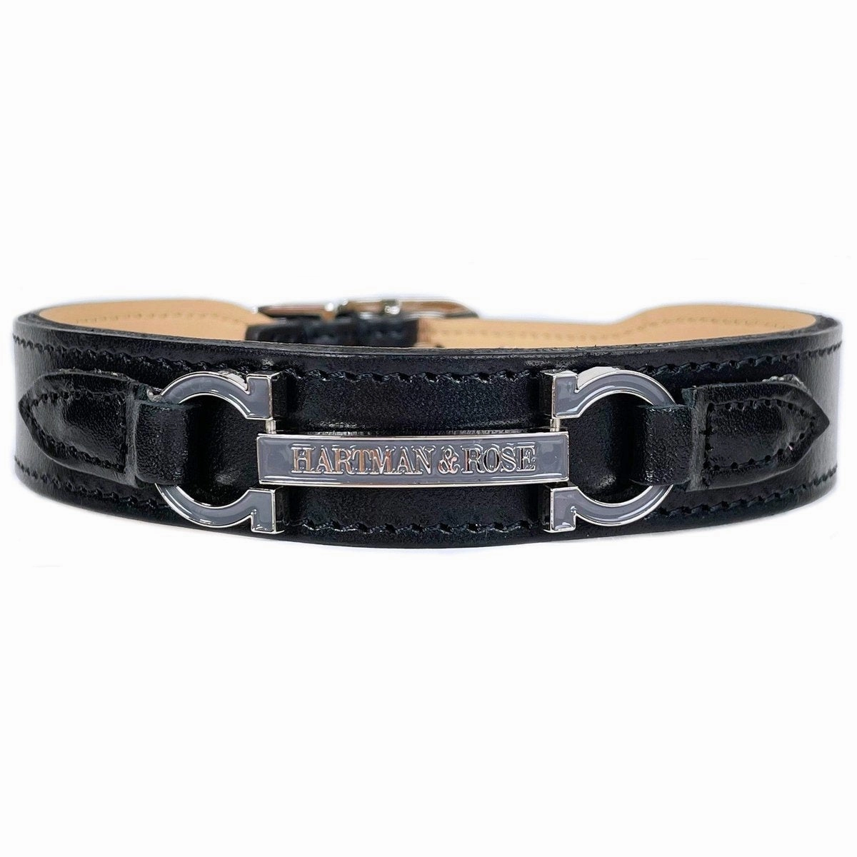 Signature Collection Dog Collar Jet Black/Nickel