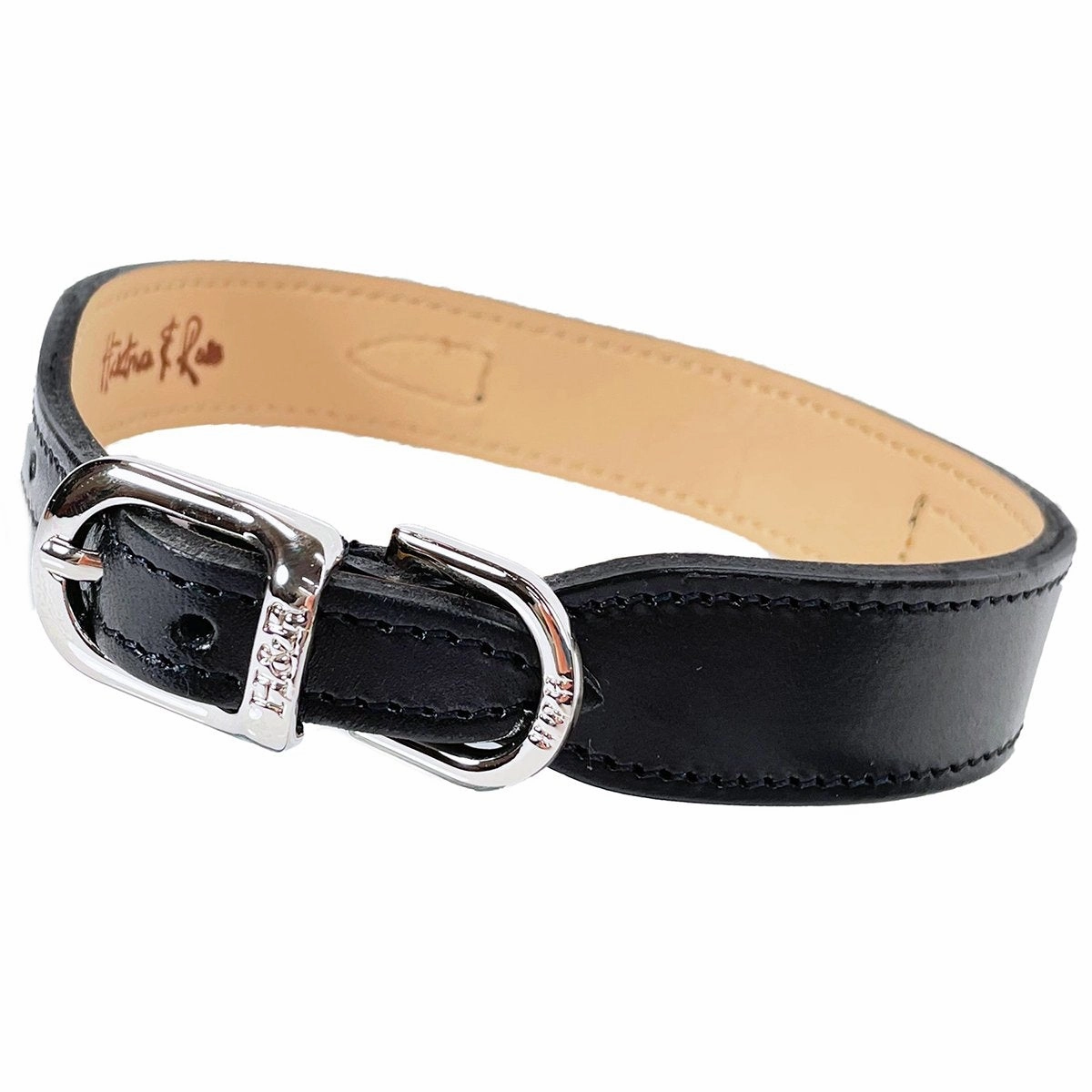 Signature Collection Dog Collar Jet Black/Nickel
