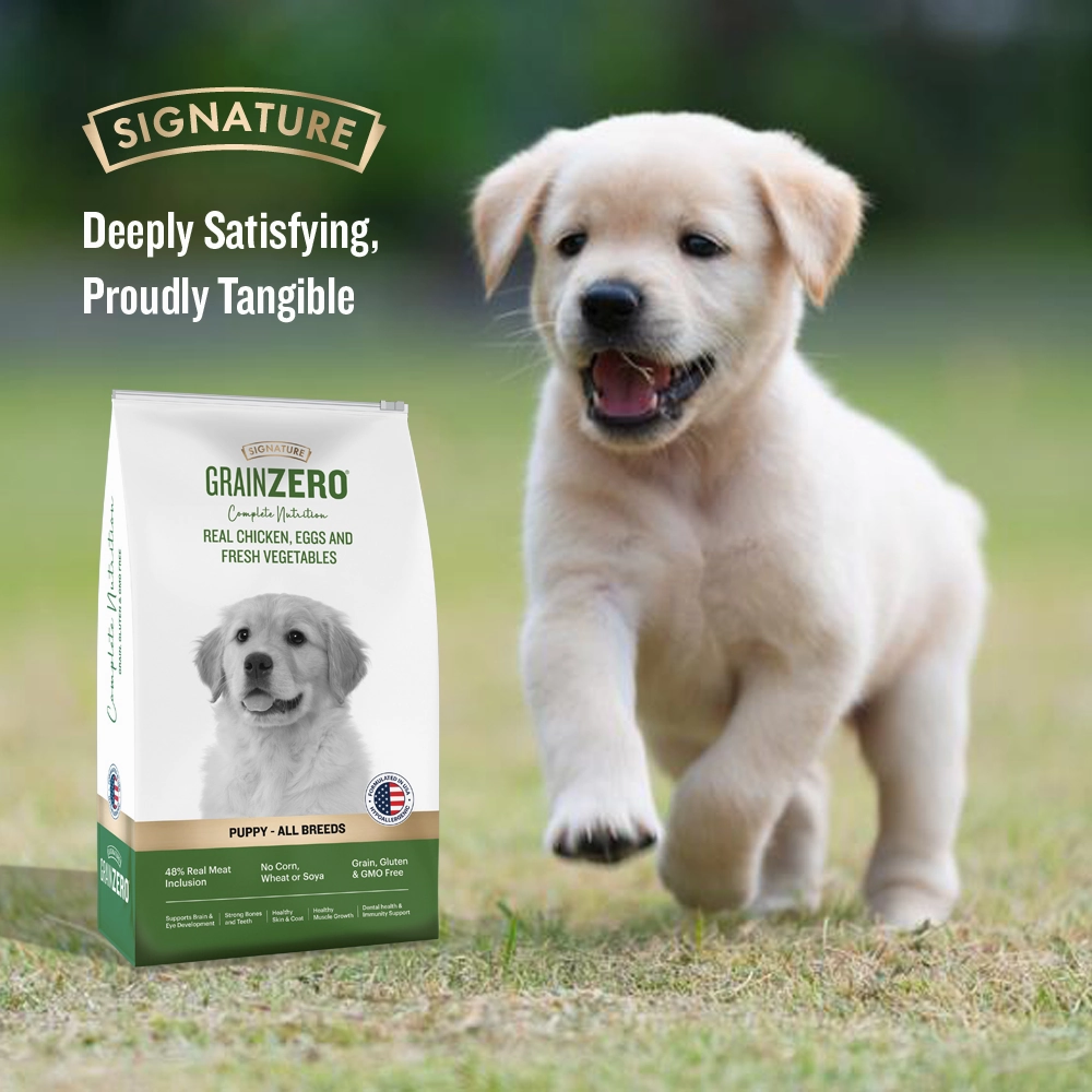 Signature Freedom Chicken and Rice Recipe and Grain Zero Real Chicken, Egg and Vegetables Puppy Dog Dry Food Combo