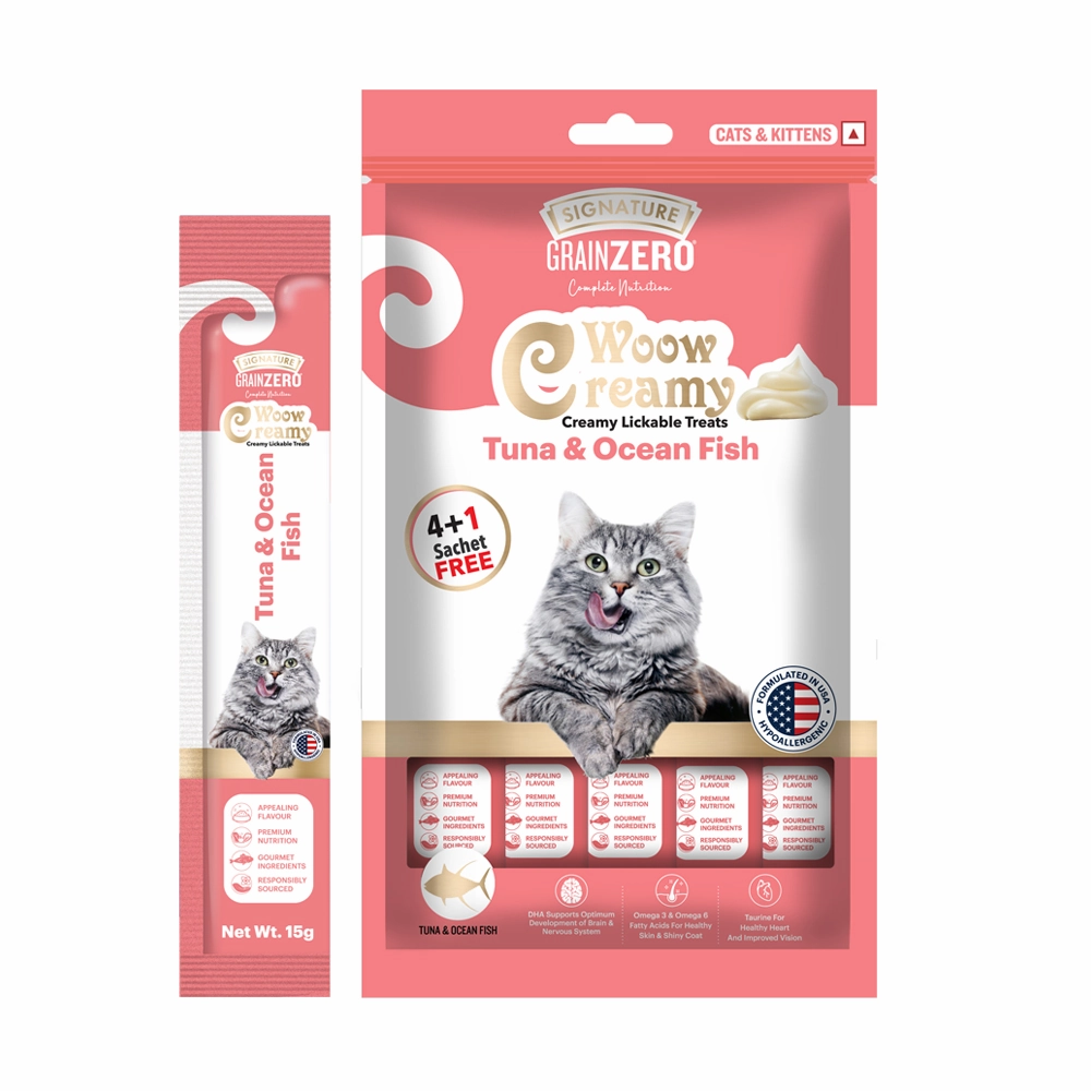 Signature Grain Zero Tuna and Ocean Fish Lickable Creamy Cat Treats
