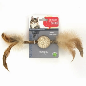 Silver Stick Ball Cat Toy
