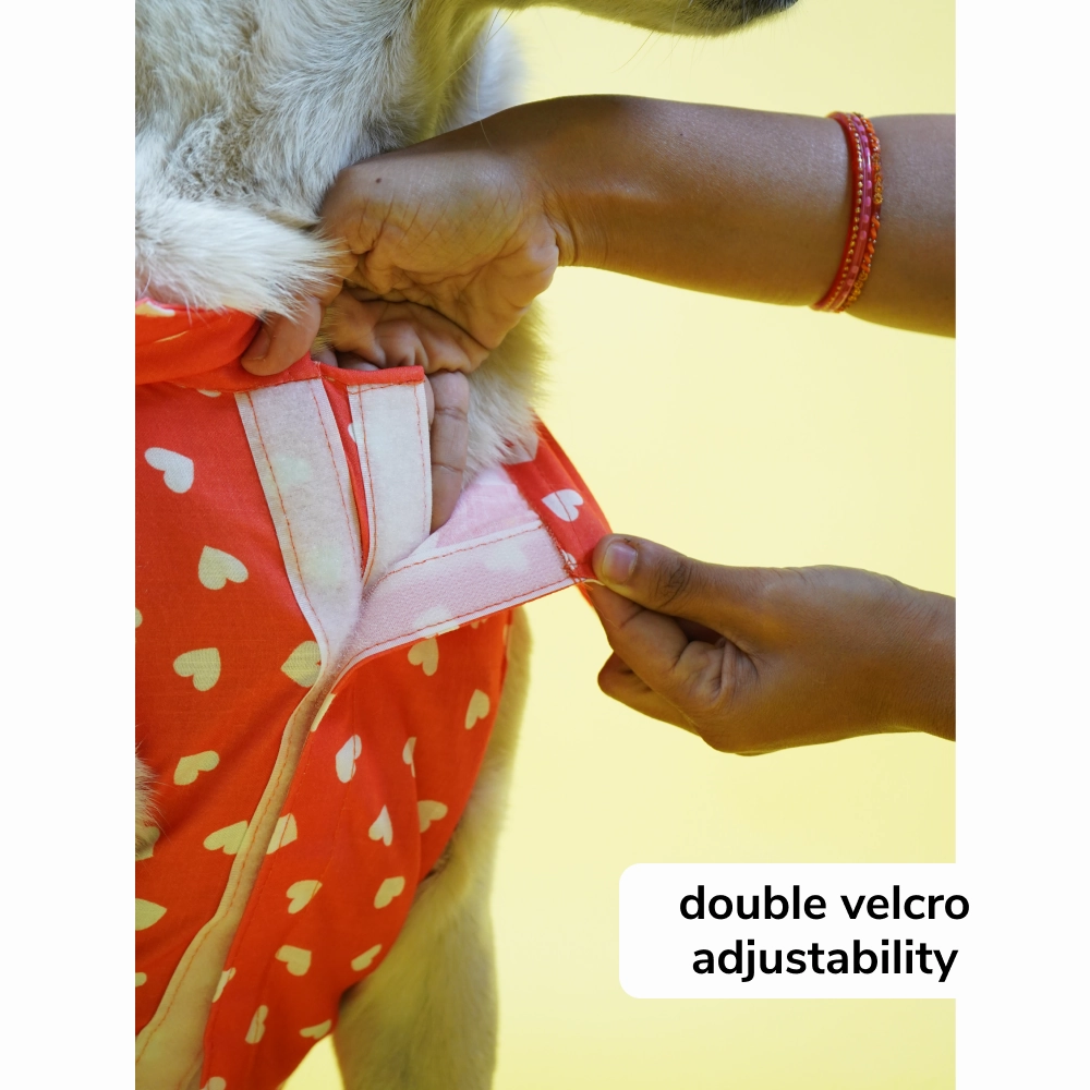 Skatrs All Hearts Printed Shirt for Dogs and Cats (Red)