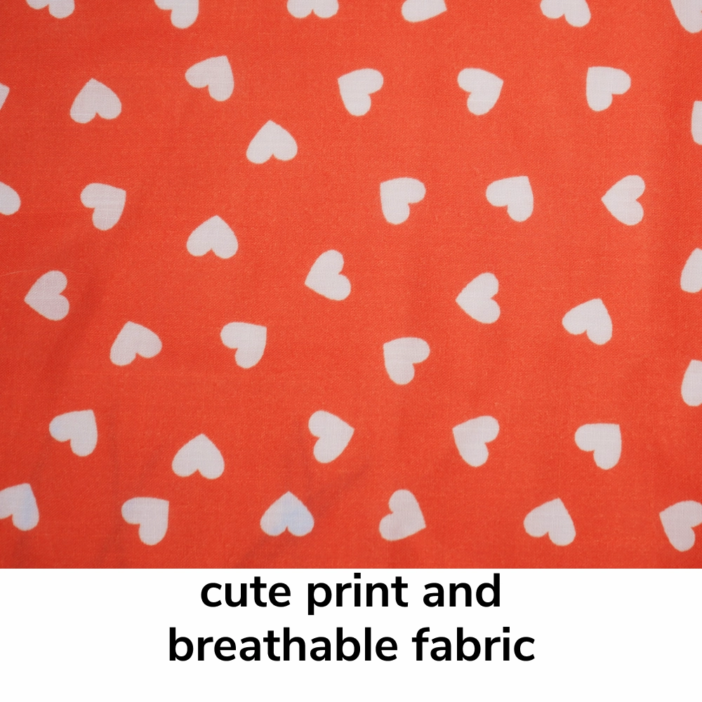 Skatrs All Hearts Printed Shirt for Dogs and Cats (Red)