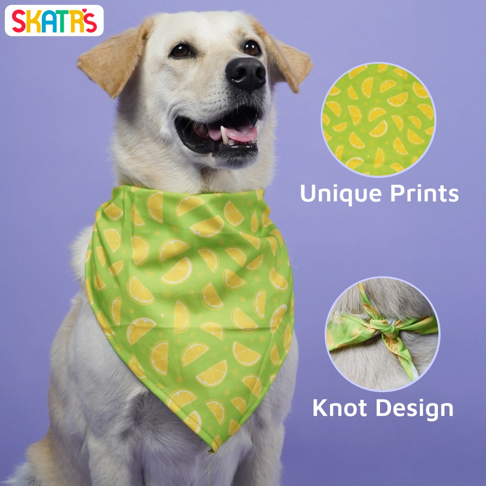 Skatrs Bandana for Dogs Perfect for Trendy Pets (Green )
